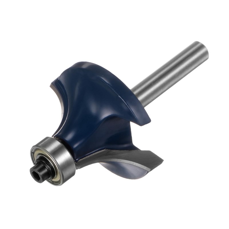 sourcing map Rounding Cutter Diameter 1/4 Shank 1 Inch Radius