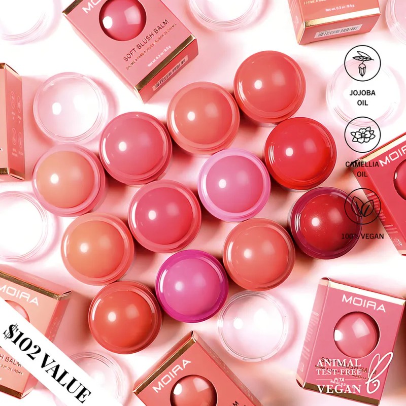 Rubor Moira Soft Blush Balm Tono Del Maquillaje 008 Think