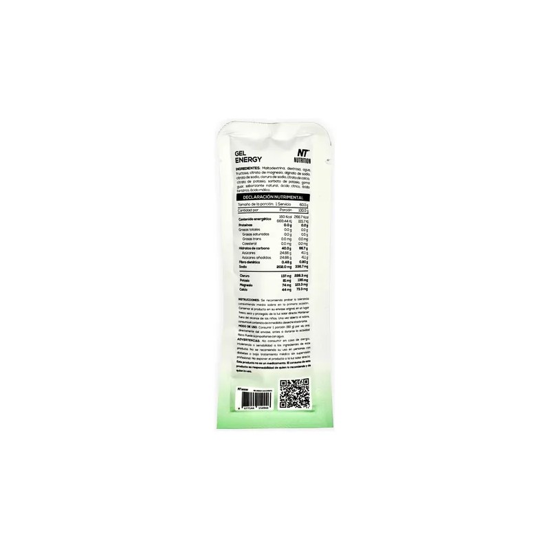 Nt Nutrition Gel Energetico 20 Piezas 60 G C/u