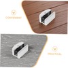 Outanaya 2PCS Adjustable Sliding Shower Door Bottom Guide for Frameless