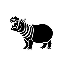 JEM Hippo Stencil