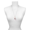 Delight Jewelry Silvertone Medium Translucent Red Angel Wing I Set