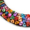 Avalaya Multicoloured Sea Shell Bead Collar Flex Wire Choker Necklace