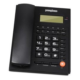 STOBOK Rotary Dial Phone Holder Dialer Landline Phone Office Phone with Answering Machine Monitor House Phones Phones Landline Home Phone Desk Phone Abs Black