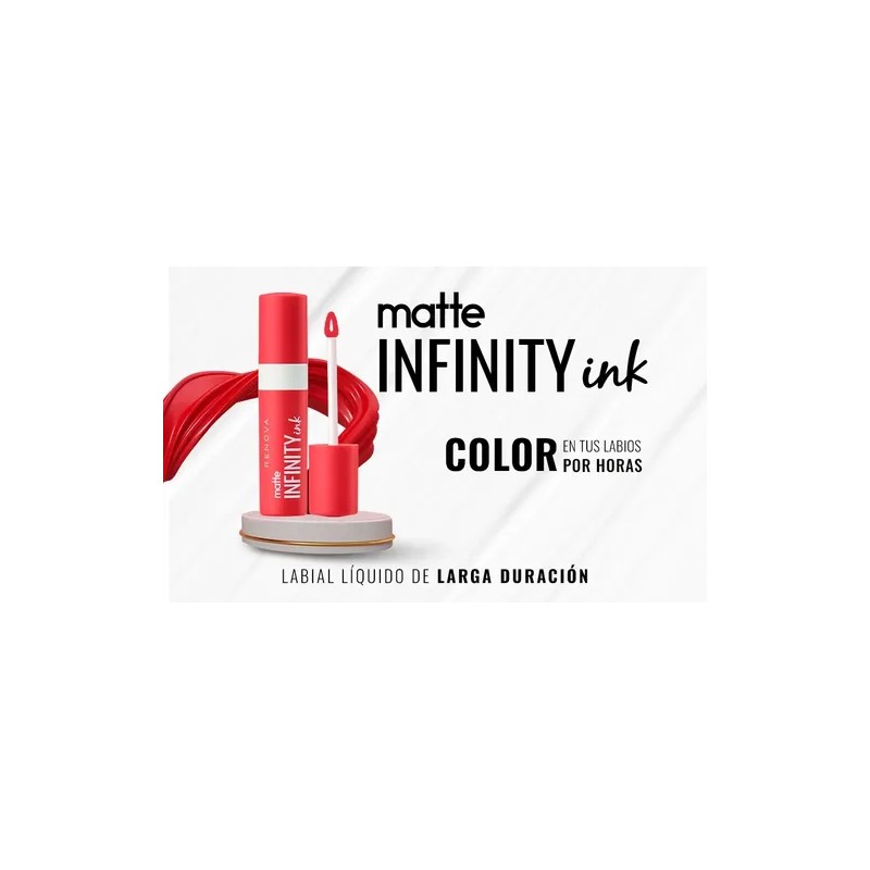 Renova Kit 4 Labiales Liquido Matte Infinity Ink Color Gama