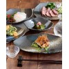 Tableware East ks-011 Japanese Tableware, Long Plate, Deformed Rhombic Shape,