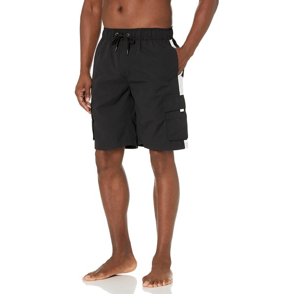Southpole mens Swim Trunks, Black, 4X US
