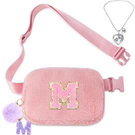 Belt Bag Fanny Pack for Girls - Women Initial Crossbody Bag for Birthday Gifts for 5 6 7 8 9 10 11 12 13 Year Old M