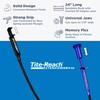 TITE-REACH Retro-Flex Extension Clamp, 24" Memory Flexible Mini Vise Tool,