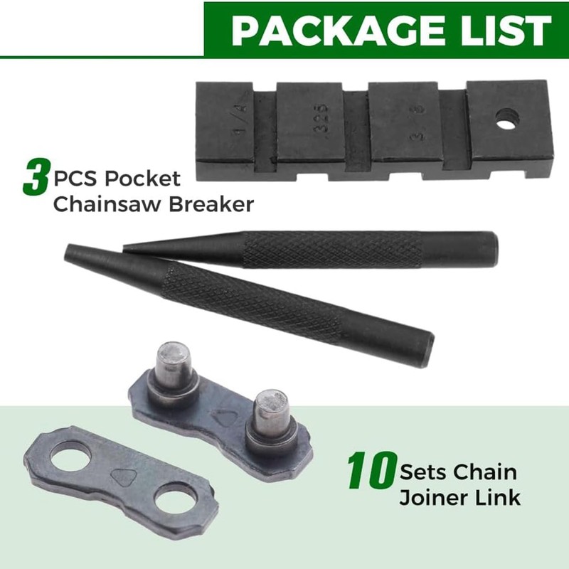 3PCS Pocket Chainsaw Breaker Chain Saw Repairing Mending Tool Set