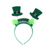 ABOOFAN 4pcs ball head bopper sequin headband Novelty Shamrock Headband