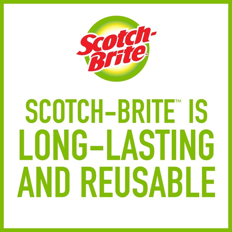 Scotch-Brite Heavy Duty Scouring Pad, Dish Scrubber for Kitchen +
