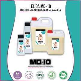 MD10 Dog Shampoo Against Odour - Shampoo for Dogs - Dog Shampoo Against Itching - Dog Shampoo Grooming Bulldog English - Dog Shampoo Sensitive Vegan and Biodegradable 300 ml