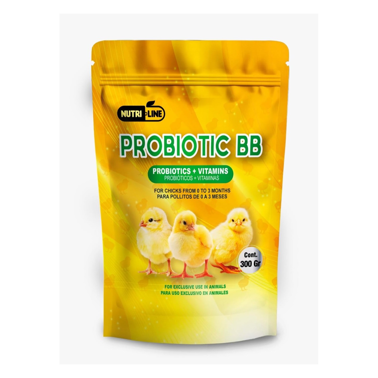 NUTRI-LINE Probiotics y Vitamins for Chicks Powder Supplements 300gr ...