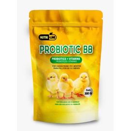 NUTRI-LINE Probiotics y Vitamins for Chicks Powder Supplements 300gr - Probioticos y Vitaminas en polvo para Pollitos Apoyo nutrional para un crecimiento saludable