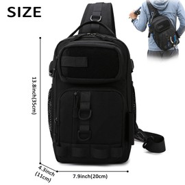 Aocmpxs Fishing Backpack Sling Tackle Bag, Lightweight Fishing Shoulder Backpacks Tactical Tool Bags for Storge Fishing Gear and Equipment with US Flag Patch and Fishing Plier (1 Pack Gray Camo)