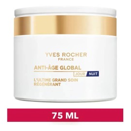 Yves Rocher - Anti Age Global Crema Facial Intensiva Antiarrugas, Todo Tipo De Piel Día/noche 75ml