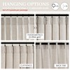 Greyish Brown Natural Linen Curtains 84 Inch Length 2 Panels