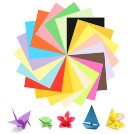 400 Sheets Origami Paper 20 Colours Colourful Paper Double-Sided Colourful Folding Paper 15 x 15 cm Square Craft Paper 80 g/m² Coloured Paper Colourful Paper Origami Paper for DIY Craft Projects