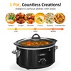 SUNVIVIPRO 4QT Slow Cooker & Mini Food Warmer with Removable