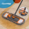 CLEANHOME Floor Mop Chenille Cloth Pad 2 Replacement Pads (Grey)