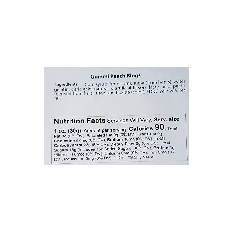 Gummi Peach Rings