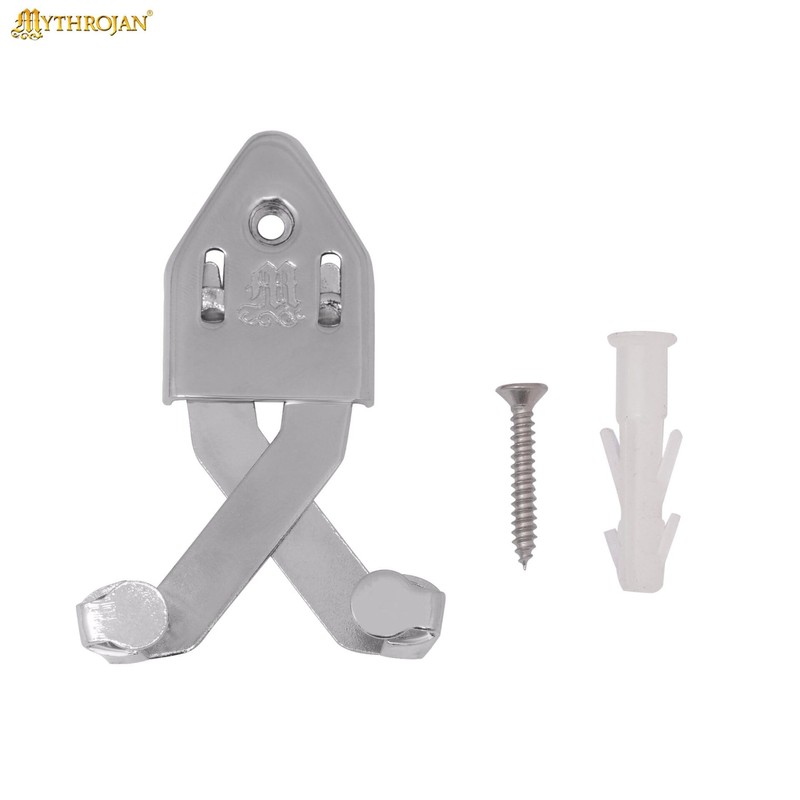 Mythrojan Metal Single Sword Wall Mounts Vertical Sword Mount Display