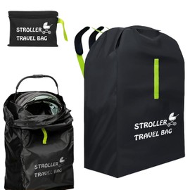 Bestbless Stroller Travel Bag, Portable Pram Bag for Airplane, Car Seat Travel Bag, Large Pushchair Cover with Shoulder Strap, Waterproof Gate Check Bag for Infant Strollers