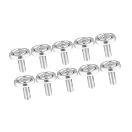 A ABSOPRO 10pcs Fender Washer Bumper Washer M6 Bolts Engine Bay Silver Tone Item Replacement