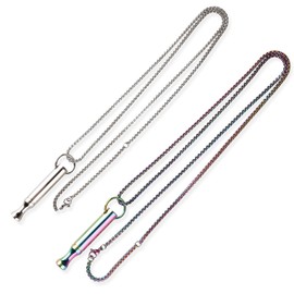 Bojueshaw 2Pcs Anxiety Relief Breathing Necklace,Portable Mindfulness Meditation Pendant for Adults Women Men Stress Relief and Relaxation(2 Colors)