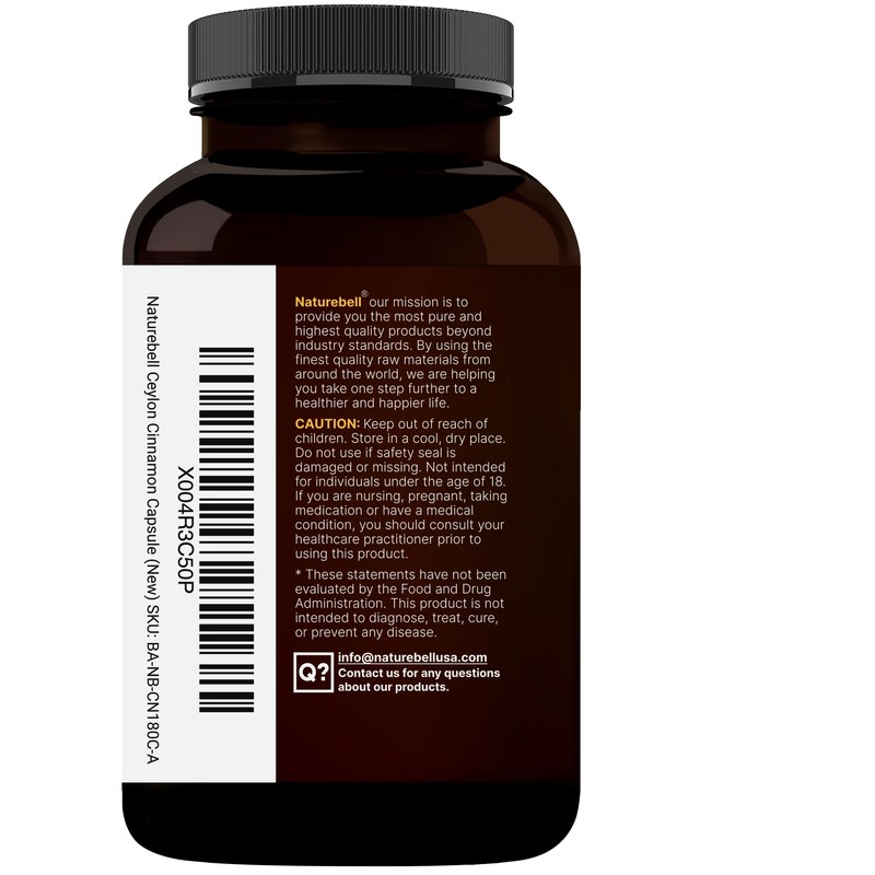 NatureBell 2 Pack Ceylon Cinnamon 9000mg Per Serving, 480 Capsules