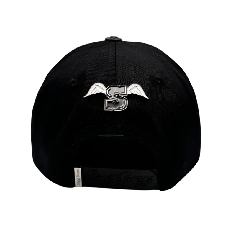 BIGG BOSS BLACK SERAFIN SNAPBACK HAT SERAFIN BLK