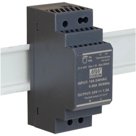 HDR-30-24 Genuine Mean Well DIN Rail Power Supply 24V 1.5A 36W - 24V