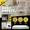 SOL 6pk Extra Large Dust Sheets - 3.6x2.7m Heavy Duty