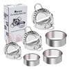 IAXSEE 6 Pieces Dumplings Maker Stainless Steel Dumpling Mold Set,