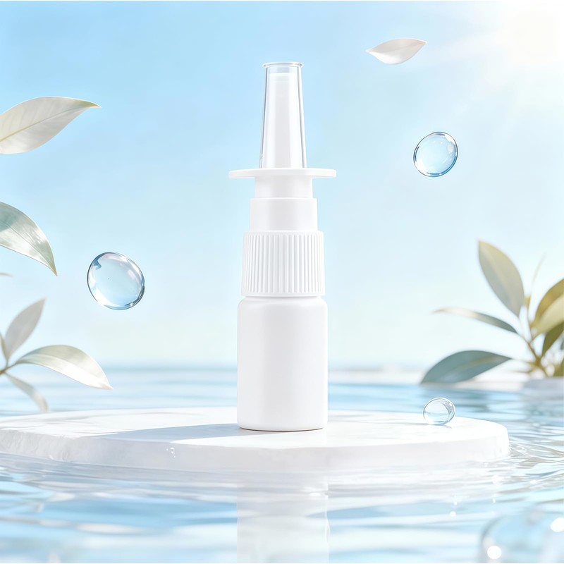 QUUPY 24PCS 30mL/1oz Empty Refillable Plastic Nasal Spray Bottle Container