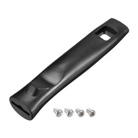 MECCANIXITY Pan Replacement Handle Black 6.3x1.3inch Nonstick Saucepan Cookware Skillet Heat-Resistant Handle with Screw