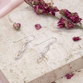 Tuscany Silver Fancy Figure 8 Drop Earrings