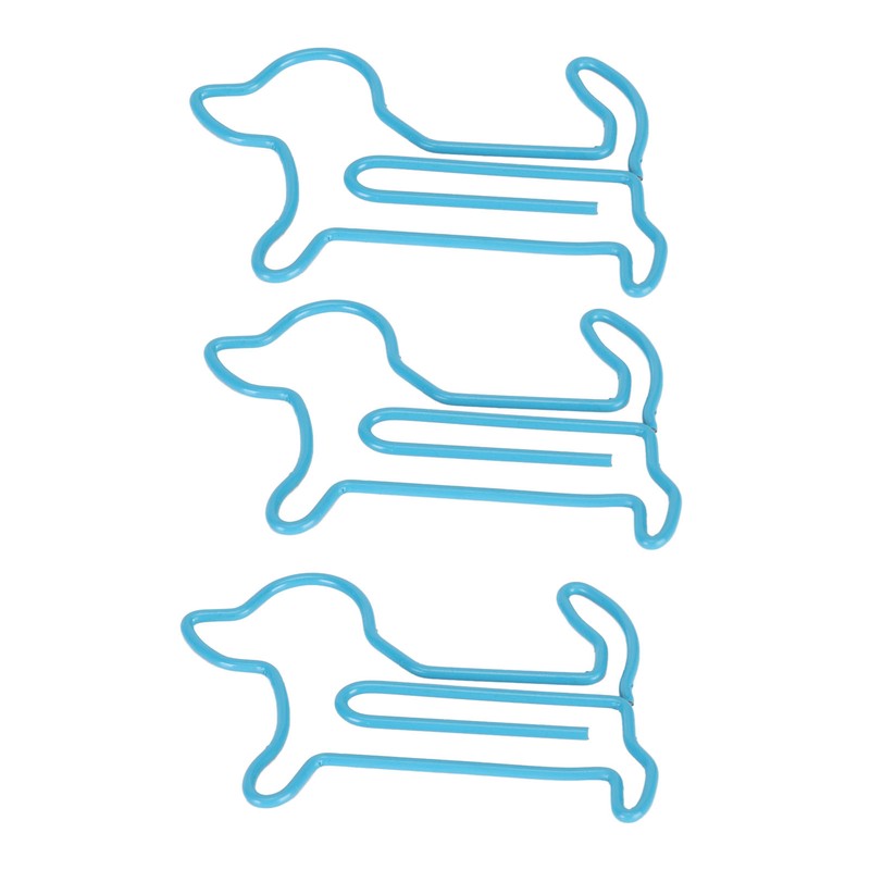 100pcs Dog Shaped Paper Clips Slip Resistance Exquisite Cute Paper