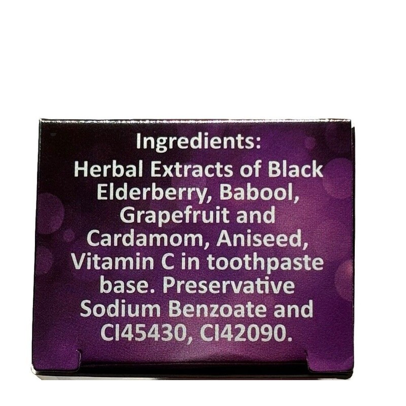 Essential Palace 6 Pk BLACK ELDERBERRY Toothpaste By Essential Palace