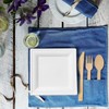 BOOBAM ECONATURAL PRODUCTS Square Disposable Plates - Plant-Based Bagasse Compostable
