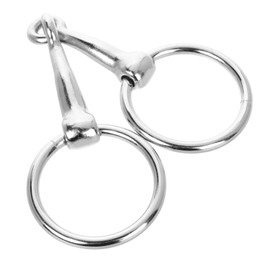 BIUDECO Durable Stainless Steel Horse Bit Tie Ring Heavy Duty Horse Tack Accessory for Easy to Use Smooth Surface Design for Comfort and Optimal Control