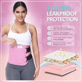glitz Paquete de Aceite de ricino – Paquete Reutilizable de Aceite de ricino orgánico para hígado (compresión), Menos desorden, Capa Exterior a Prueba de Fugas, algodón Suave (Rosa)