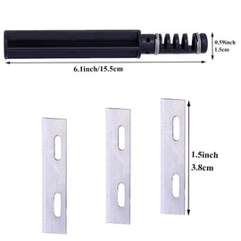 Hilitand Leather Lace Maker, Leather Craft Cutting DIY Swivel Leather Strip Hand Cutter Craft Tools with 3 Blade