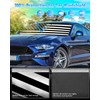 B&W American Flag Car Windshield Sun Shade Compatible with Ford