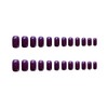 24 Piece Set Nail Tips, Cute Purple, Plain, Adult Ceremonies,