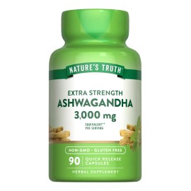 Nature's Truth Cápsulas Ashwagandha 3000mg Fuerza Extra