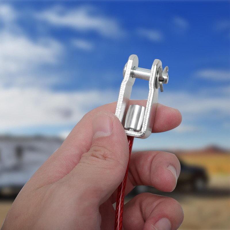2 PCS Trailer Breakaway Cable, Caravan Breakaway Cable, 1 Metre