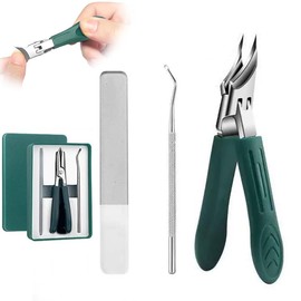 Diagonal Nail Clippers, 2026 Version, 30° Angled Design, Extra Large Opening, Nail File for Nails, Thick Nails, Intricate Nails, Feet, For Thick Nails, Anti-Slip Nails, Sharpening, Luxurious, Energy