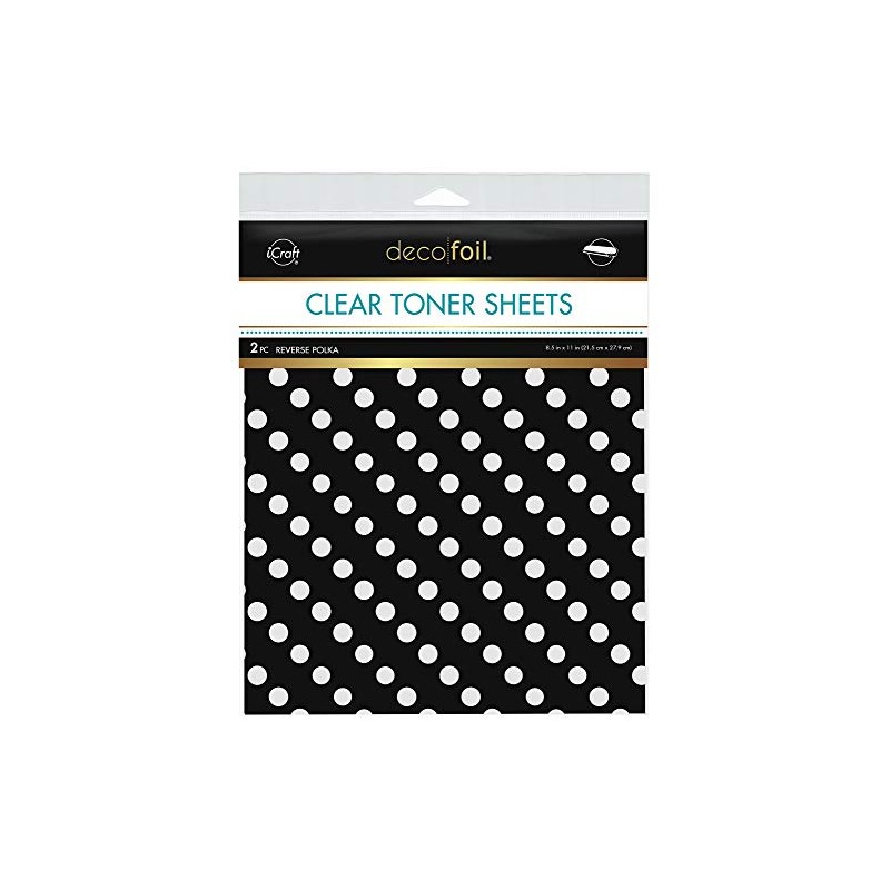 Deco Foil Clear Toner Sheets 8.5"x 11" 2 pack -